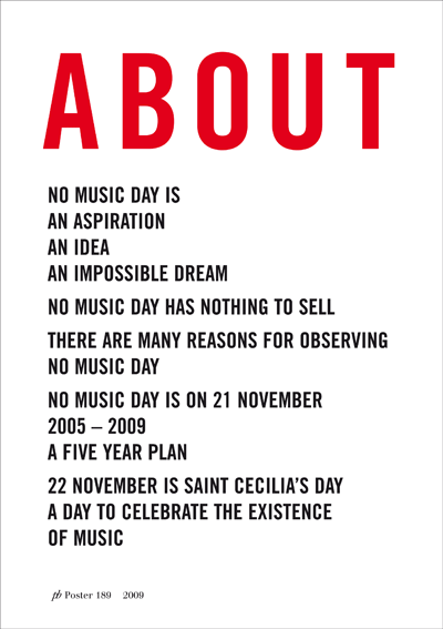 More About No Music Day Notice
