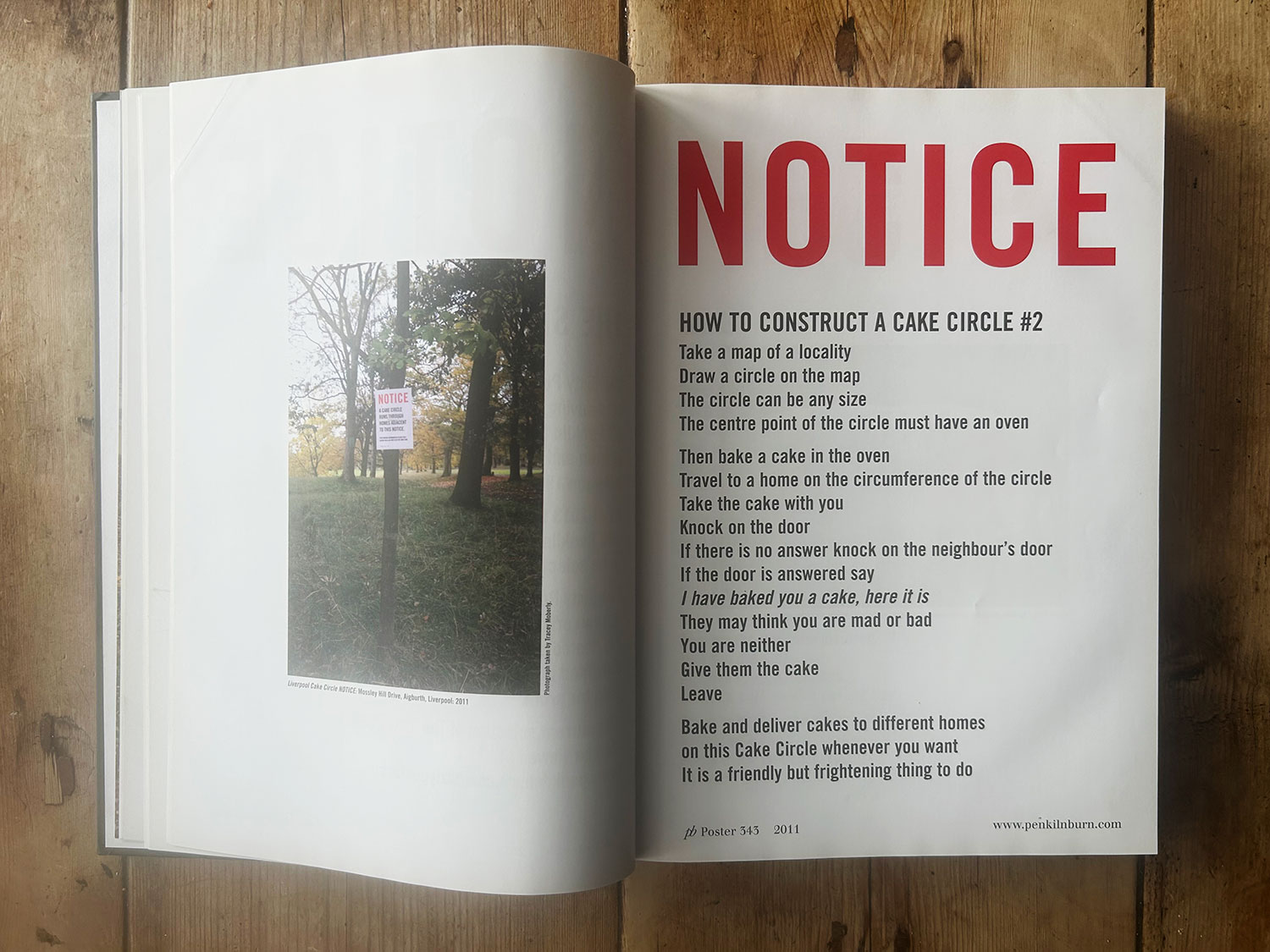 Photograph of a two page spread in the book THE 25 PAINTINGS