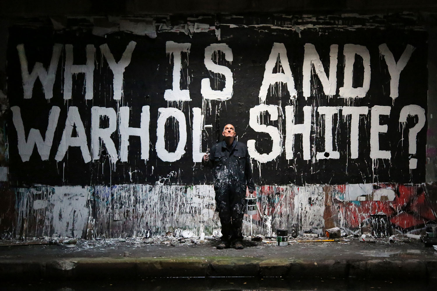 WHY IS ANDY WARHOL SHITE? painting