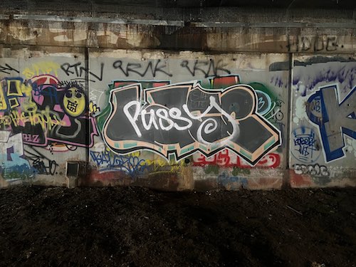 Graffiti on wall