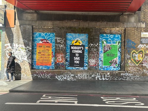 Graffiti on wall
