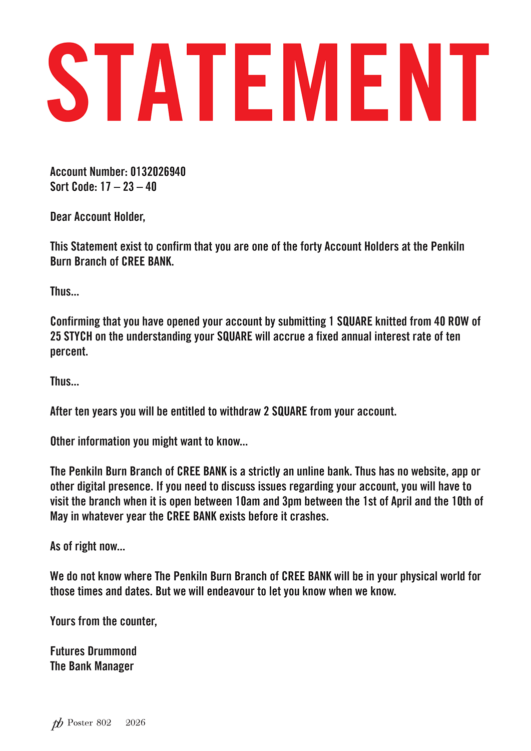 Statement