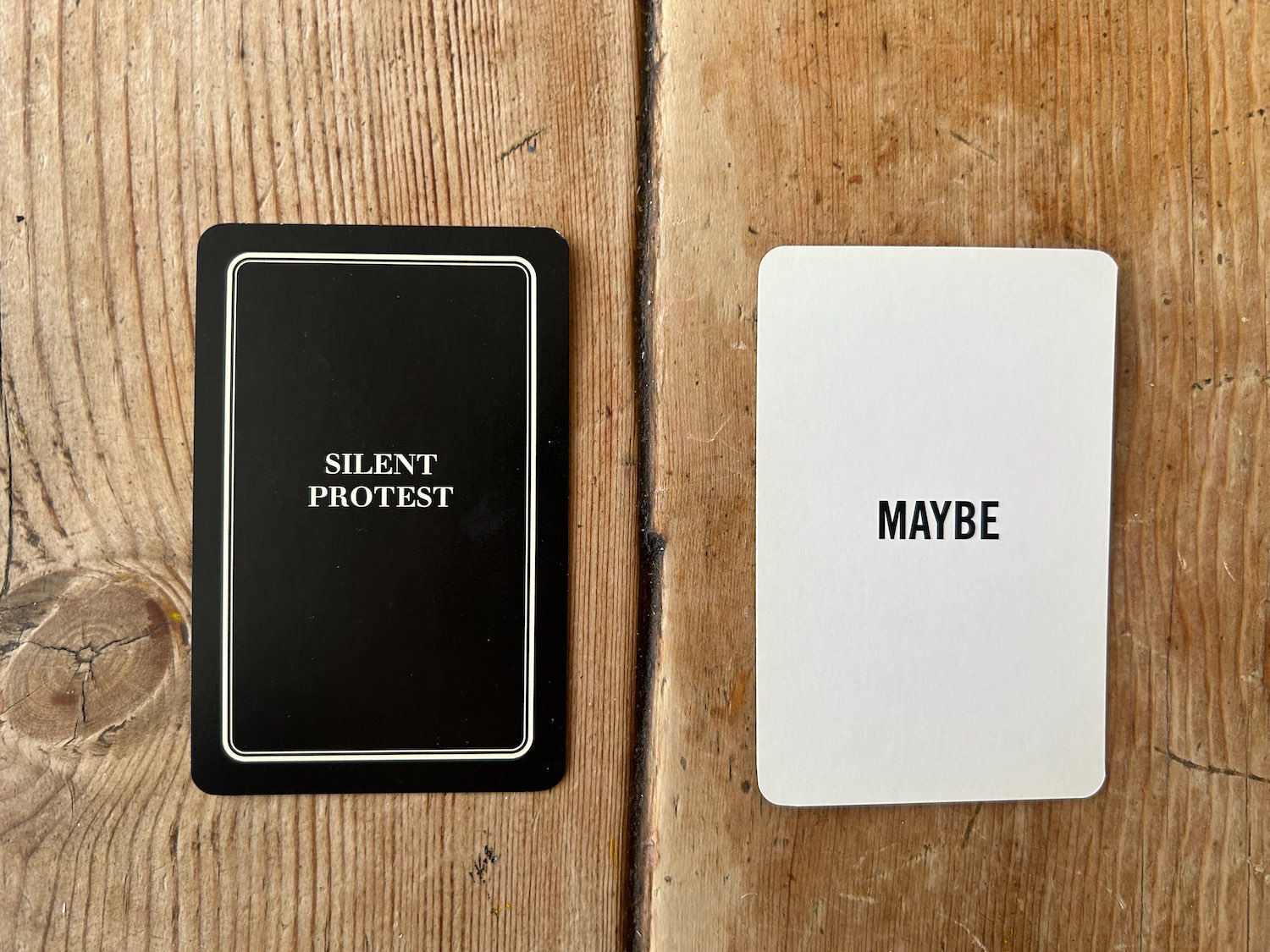 SILENT PROTEST CARD 10/53