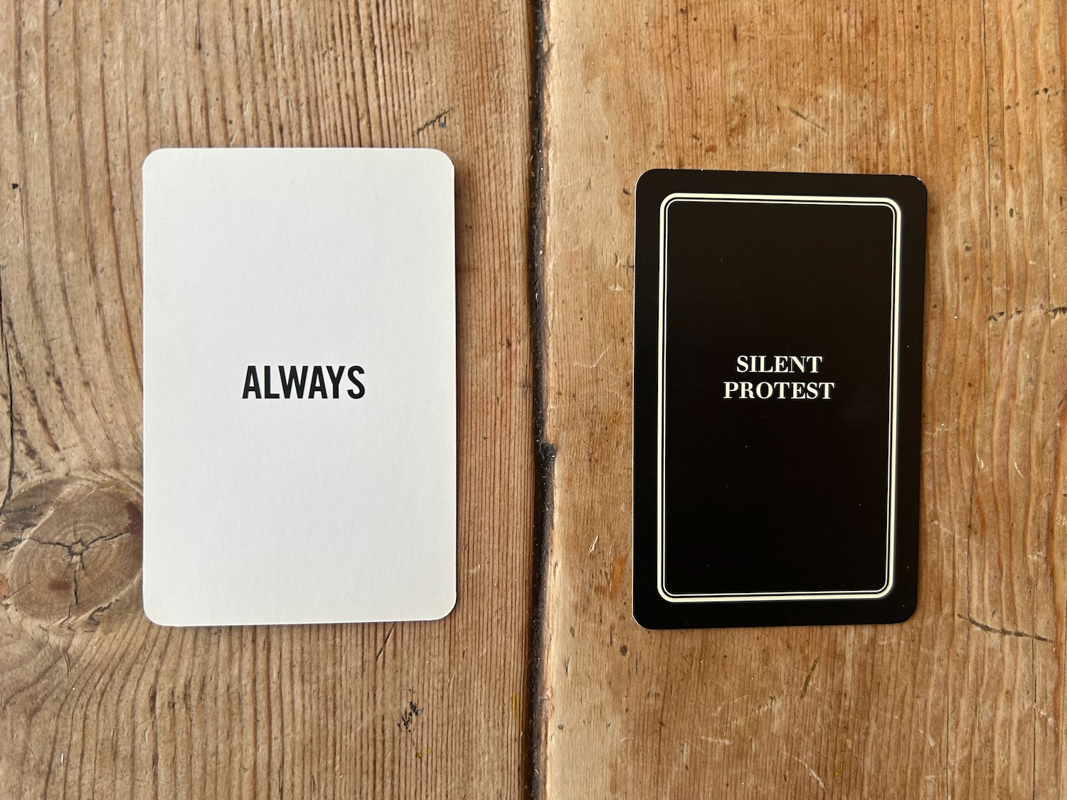 SILENT PROTEST CARD 11/53