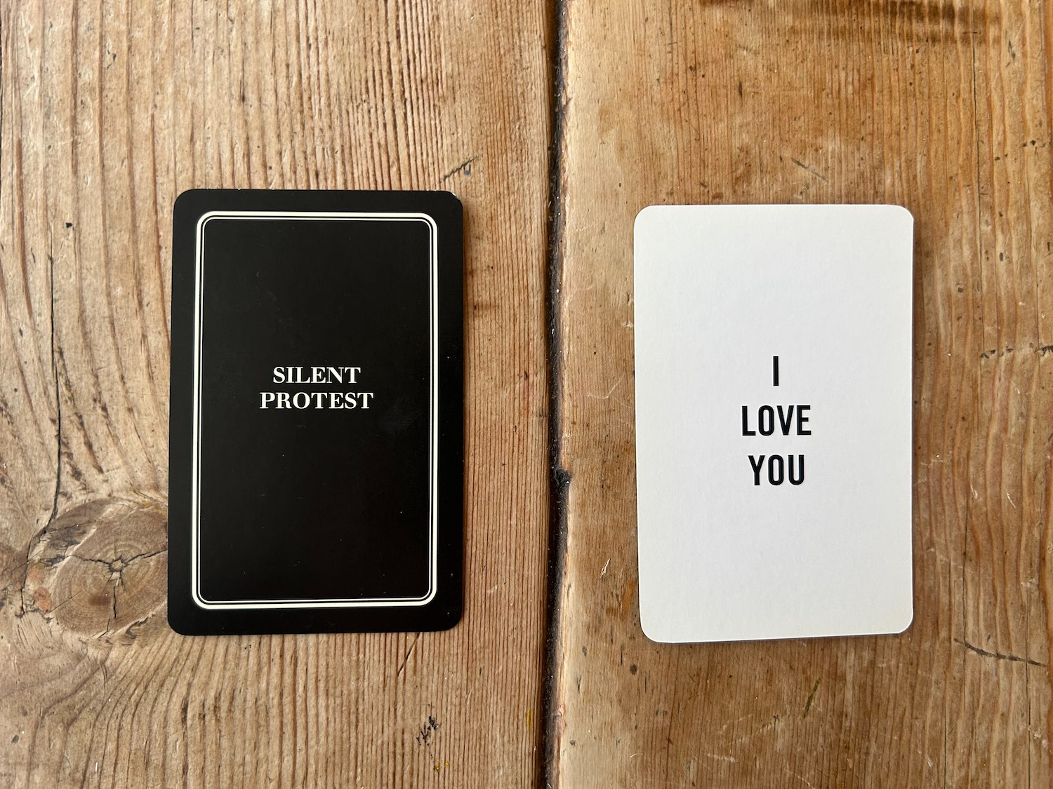 SILENT PROTEST CARD 12/53
