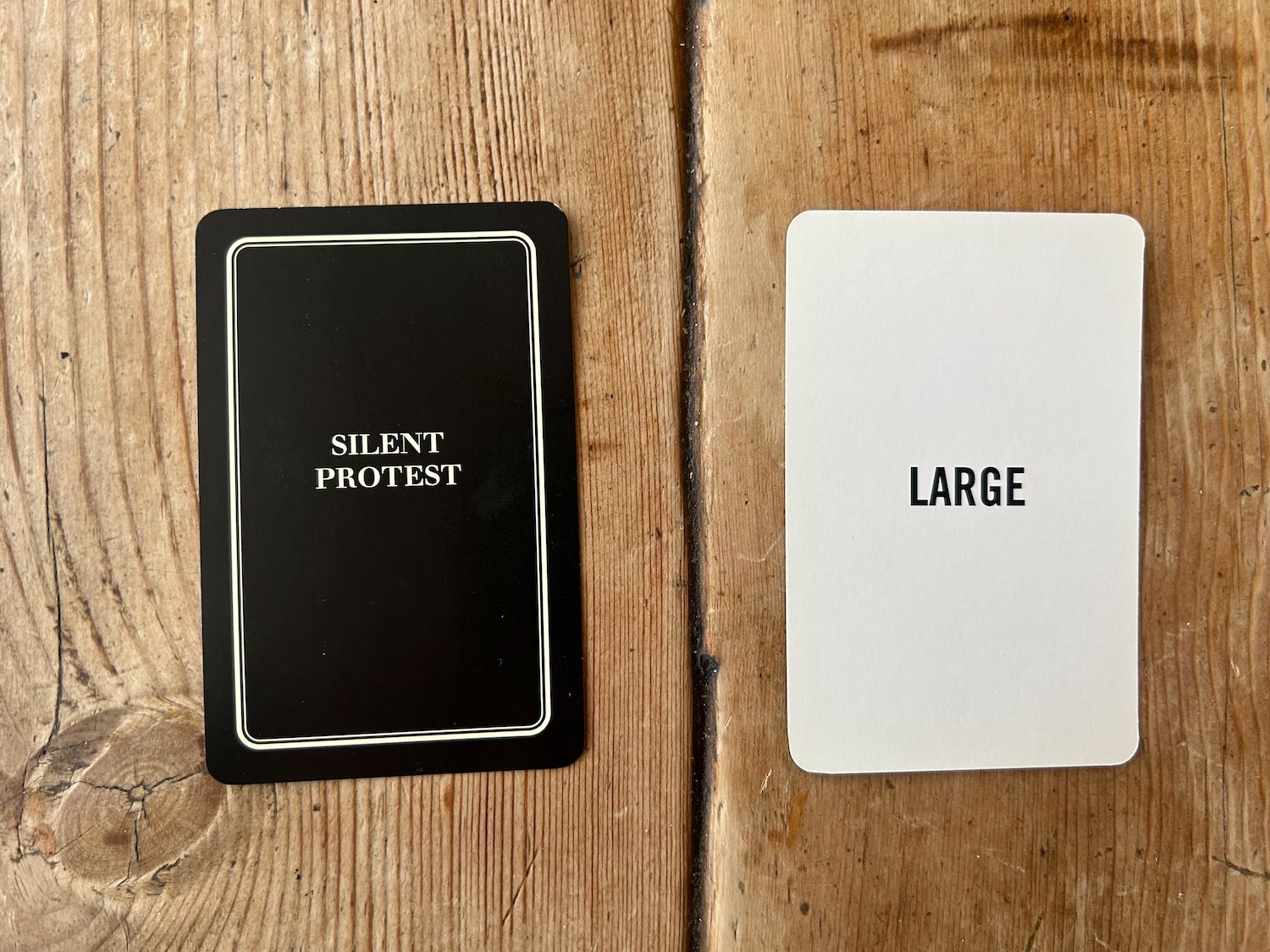 SILENT PROTEST CARD 18/53