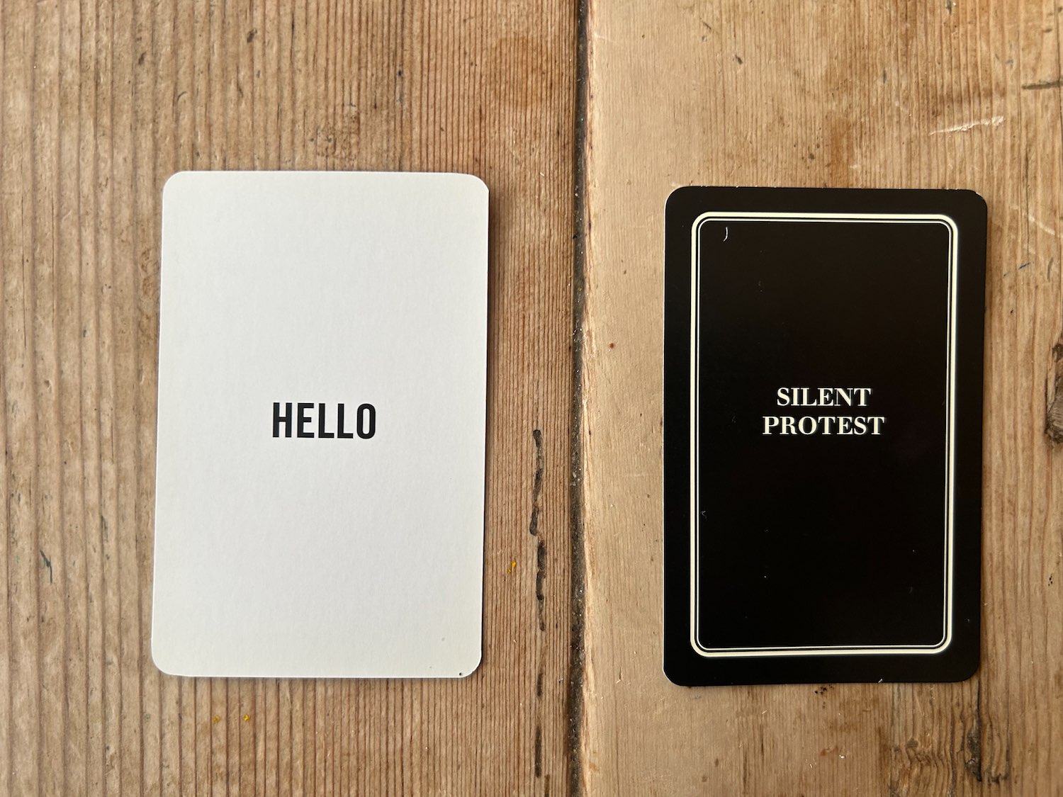 SILENT PROTEST CARD 19/53