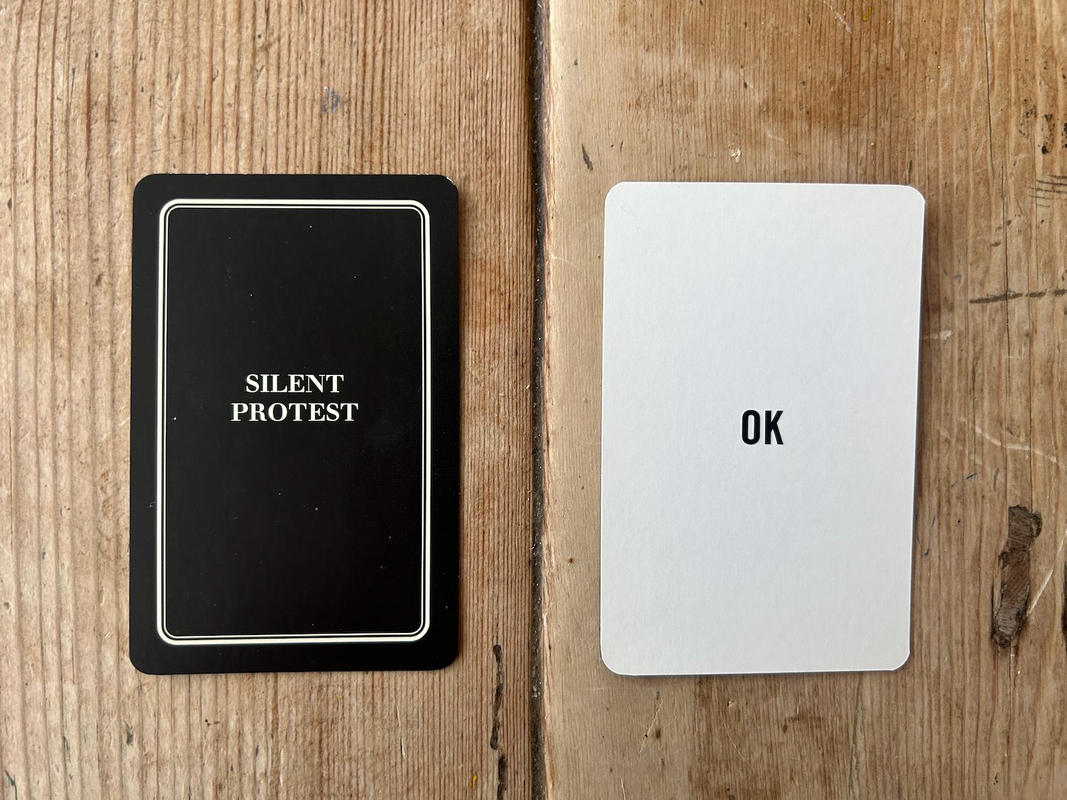 SILENT PROTEST CARD 26/53