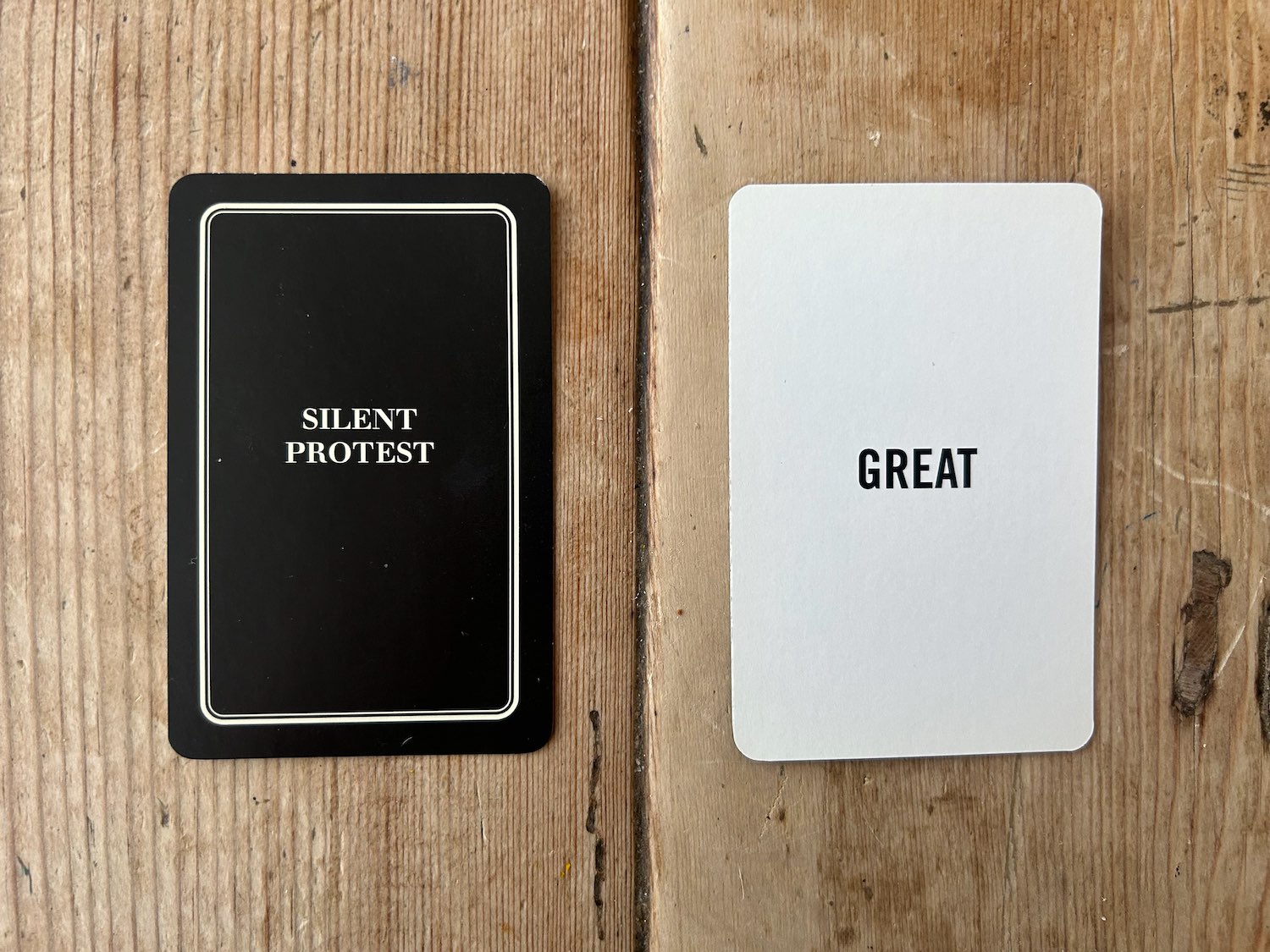 SILENT PROTEST CARD 28/53