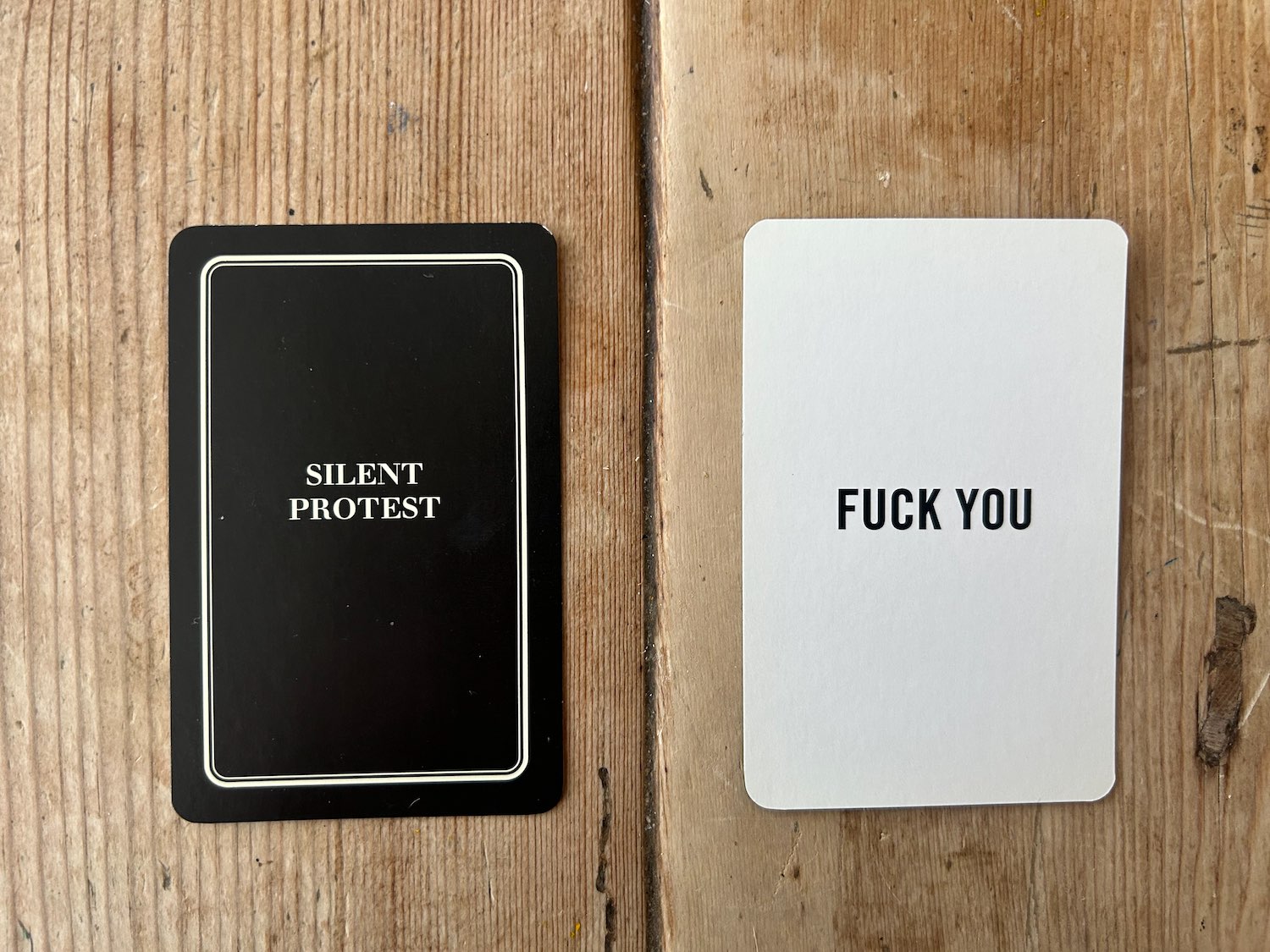 SILENT PROTEST CARD 30/53