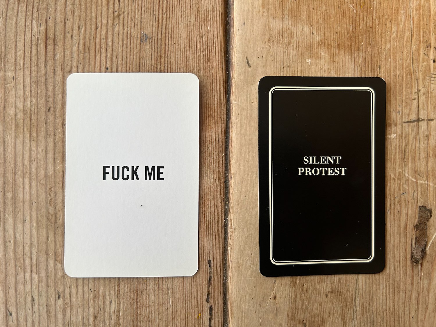 SILENT PROTEST CARD 31/53