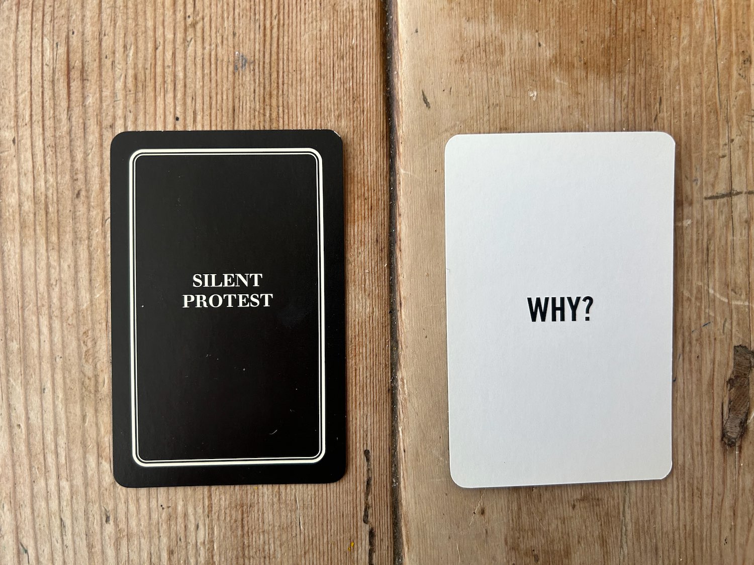 SILENT PROTEST CARD 34/53