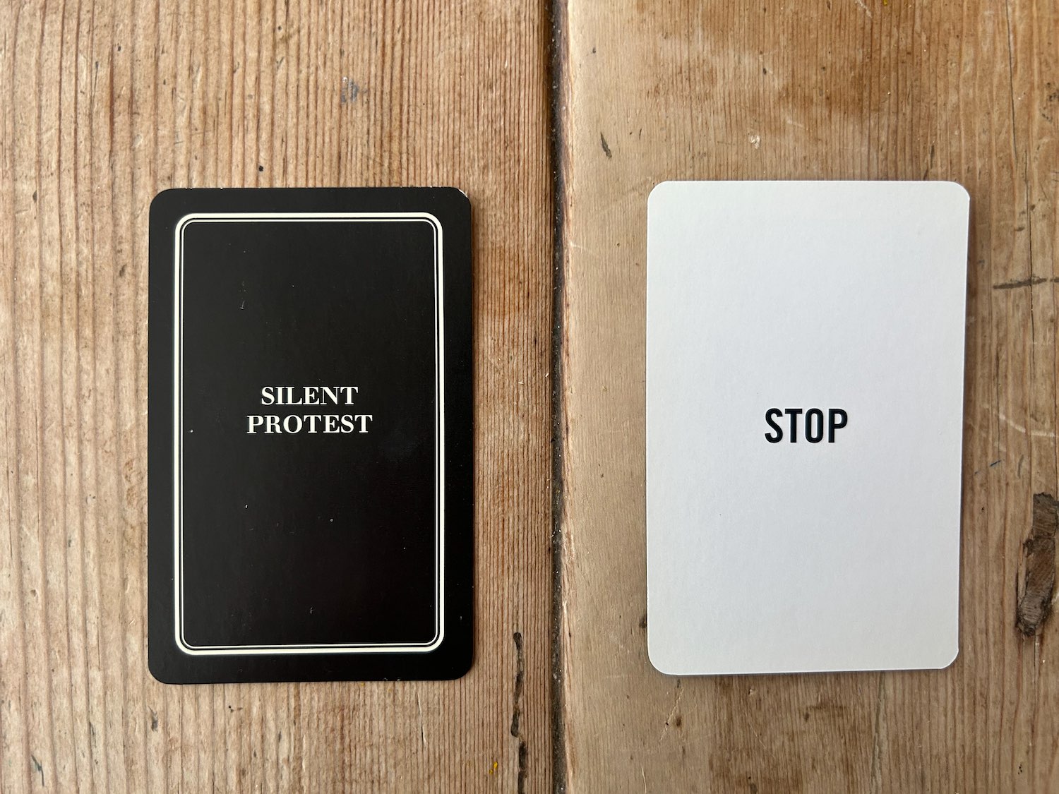 SILENT PROTEST CARD 36/53