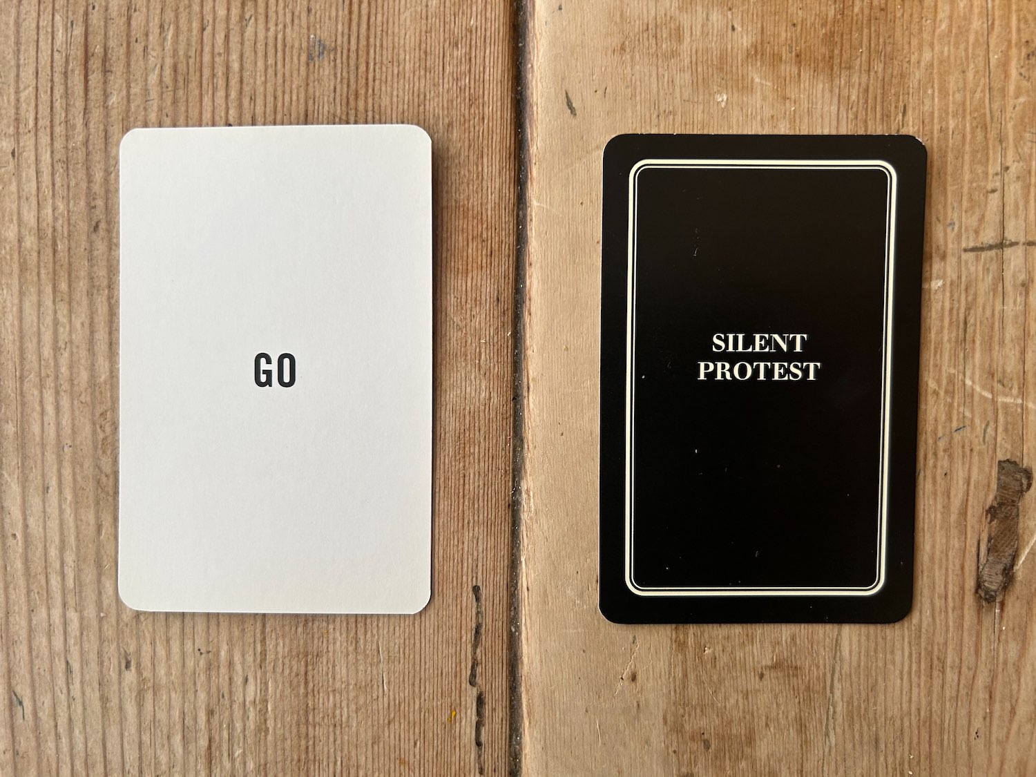 SILENT PROTEST CARD 37/53
