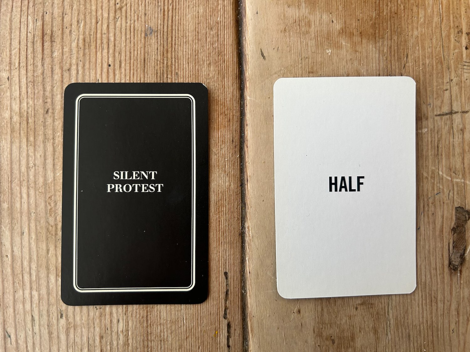 SILENT PROTEST CARD 42/53