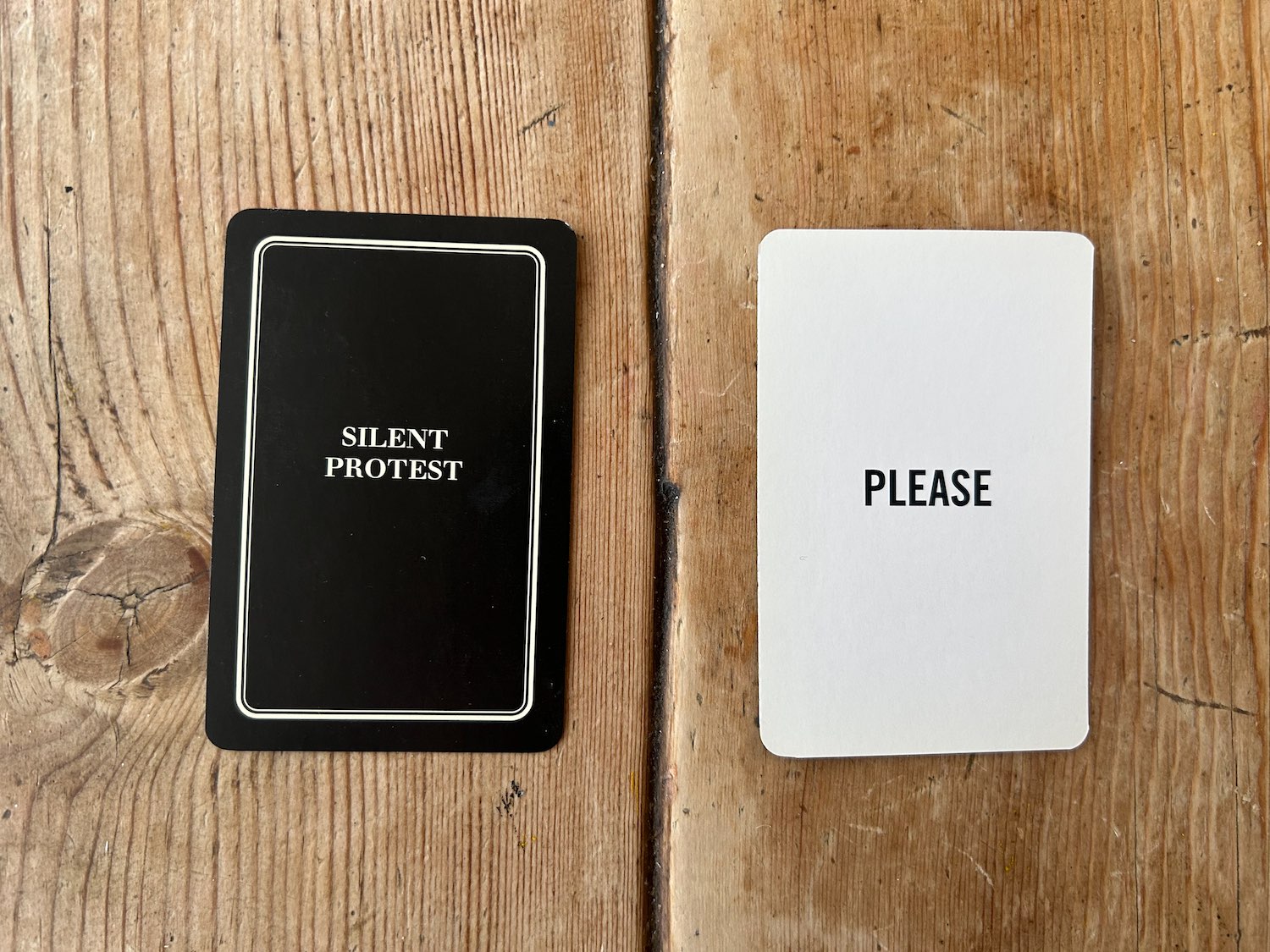 SILENT PROTEST CARD 6/53