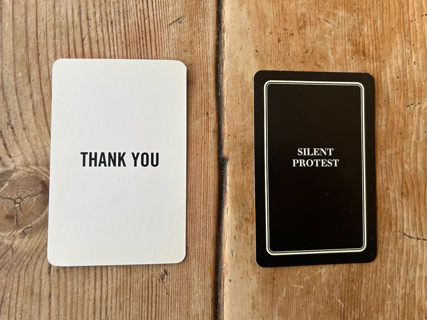 SILENT PROTEST CARD 7/53