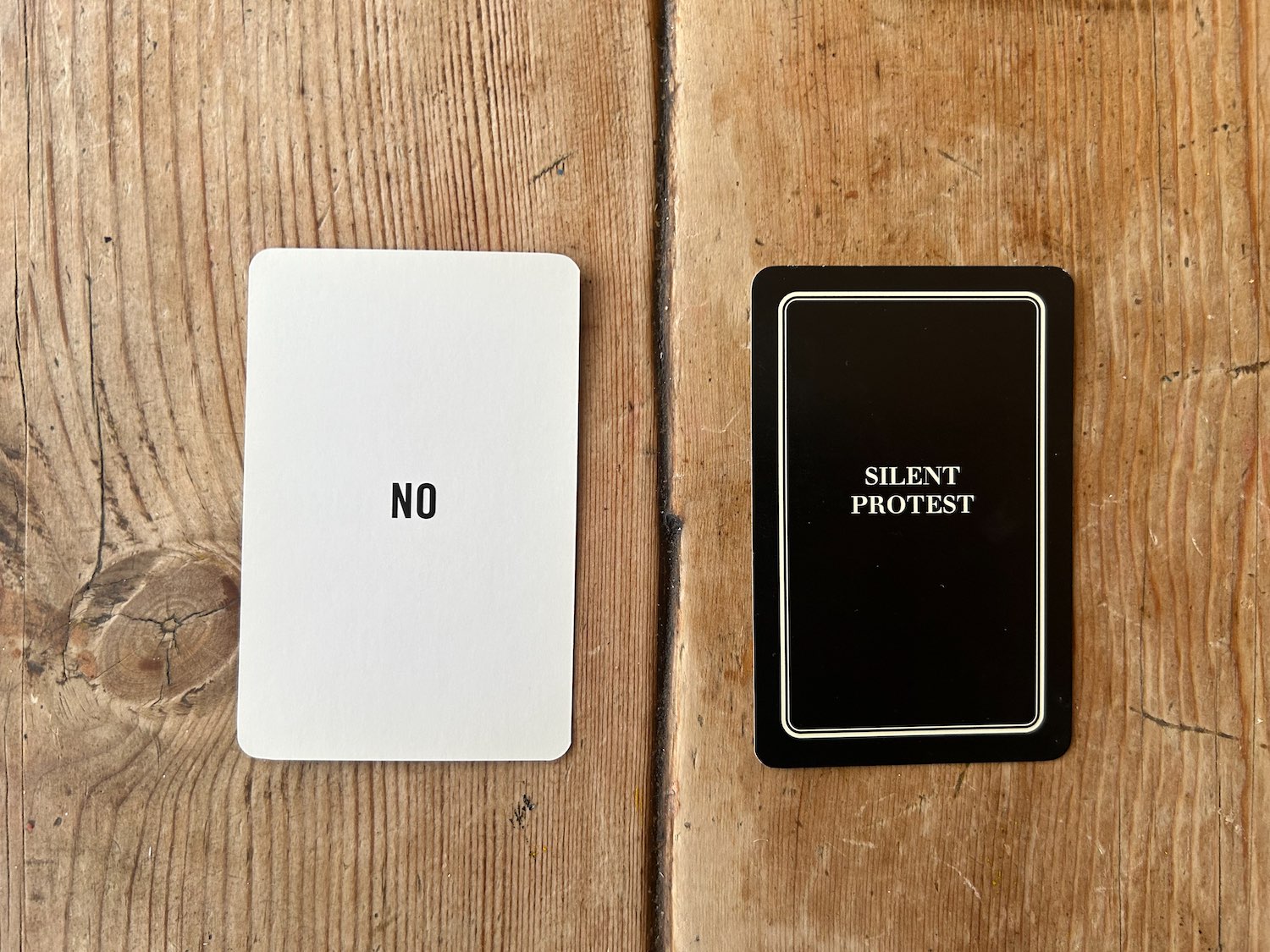 SILENT PROTEST CARD 9/53