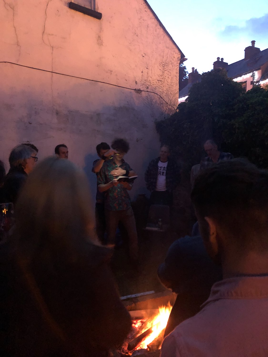 Michael Pedersen lit up by Zippy Kearney