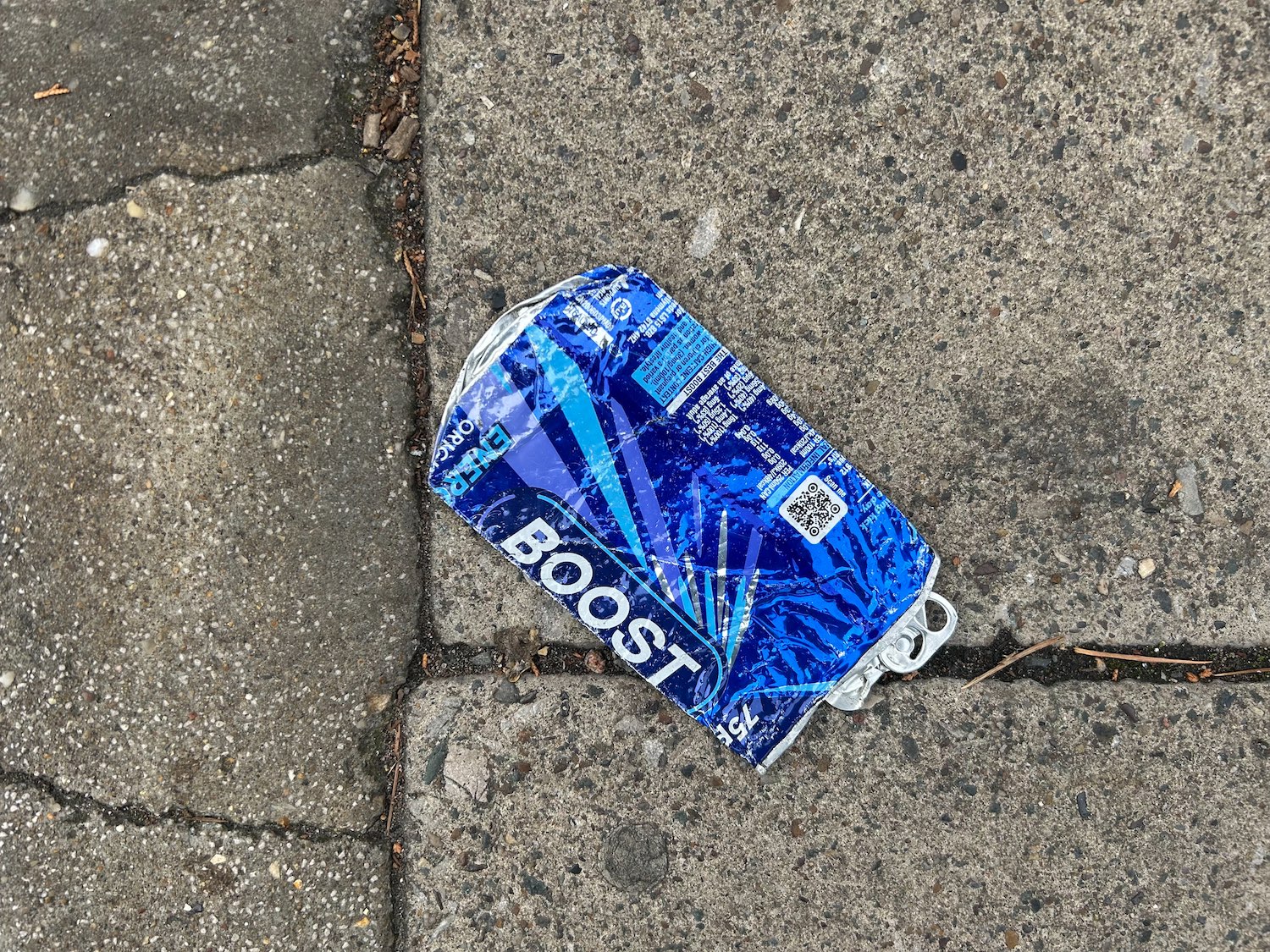 crushed can